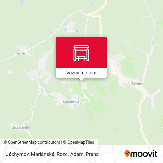 Jáchymov, Mariánská, Rozc. Adam mapa