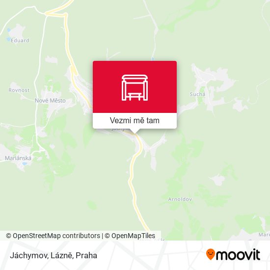 Jáchymov, Lázně mapa