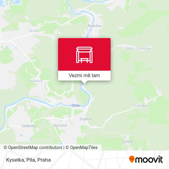 Kyselka, Pila mapa