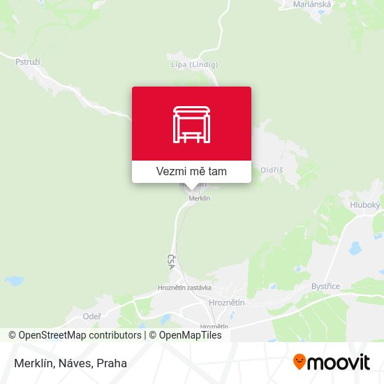 Merklín, Náves mapa