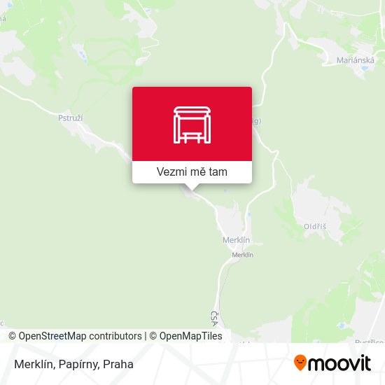 Merklín, Papírny mapa