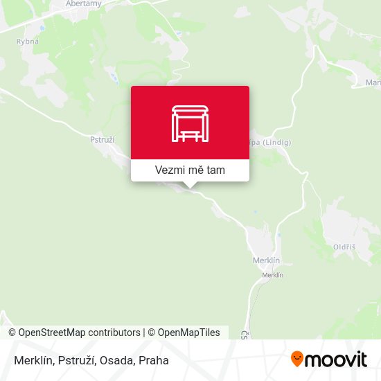 Merklín, Pstruží, Osada mapa