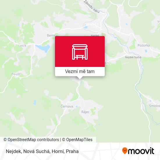 Nejdek, Nová Suchá, Horní mapa