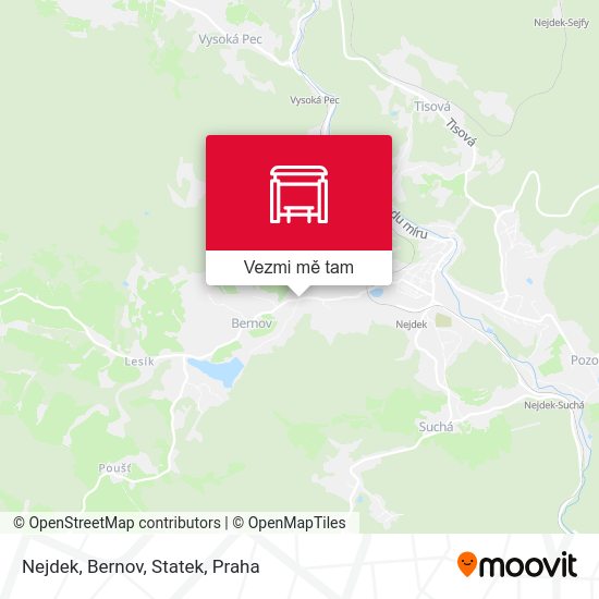 Nejdek, Bernov, Statek mapa