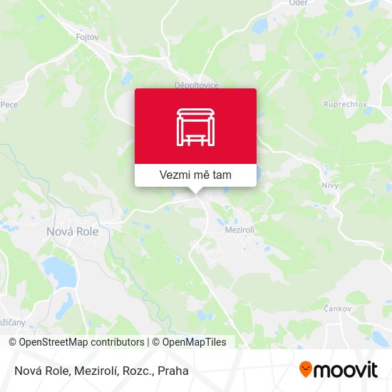 Nová Role, Mezirolí, Rozc. mapa