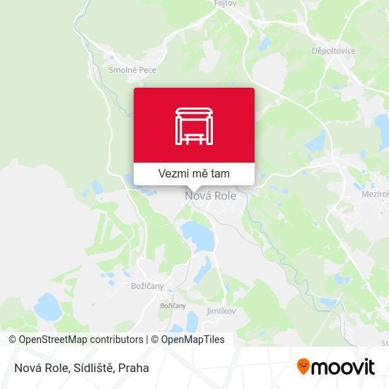 Nová Role, Sídliště mapa