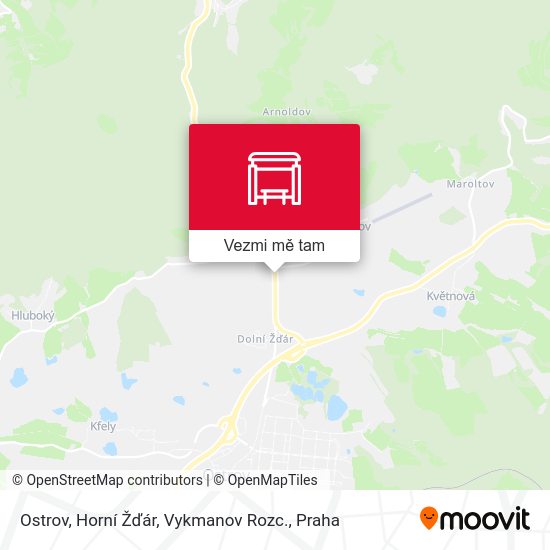 Ostrov, Horní Žďár, Vykmanov Rozc. mapa