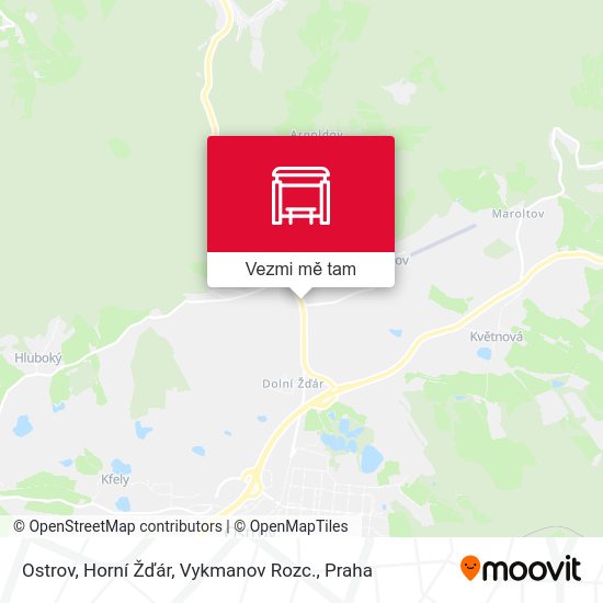 Ostrov, Horní Žďár, Vykmanov Rozc. mapa