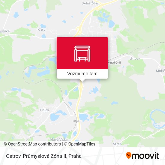 Ostrov, Průmyslová Zóna II mapa