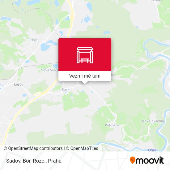Sadov, Bor, Rozc. mapa