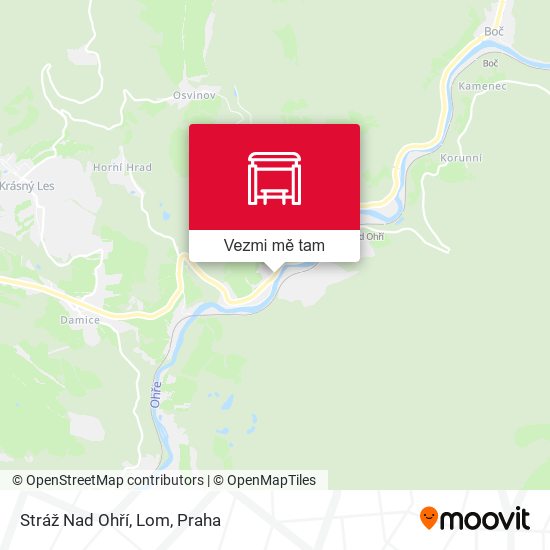 Stráž Nad Ohří, Lom mapa