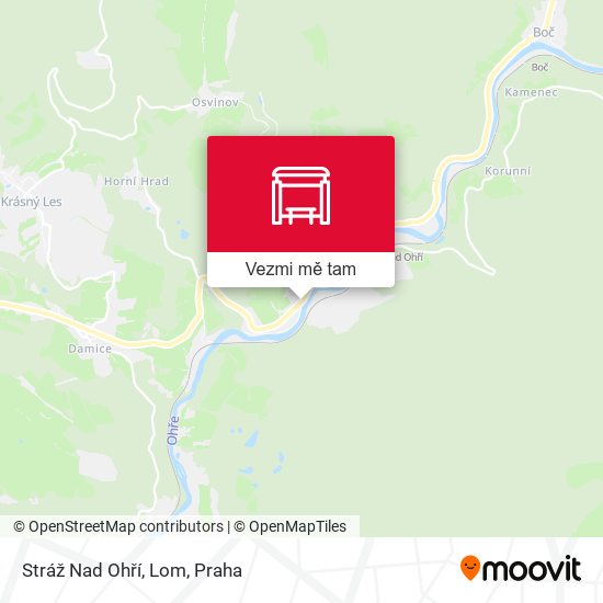Stráž Nad Ohří, Lom mapa