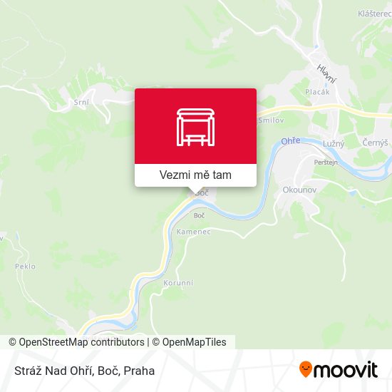 Stráž Nad Ohří, Boč mapa