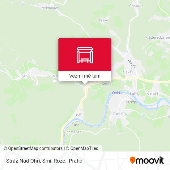 Stráž Nad Ohří, Srni, Rozc. mapa