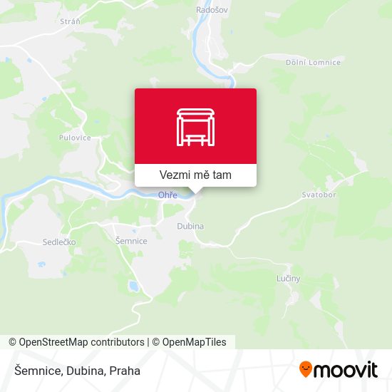 Šemnice, Dubina mapa