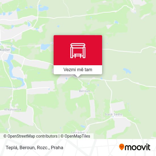 Teplá, Beroun, Rozc. mapa