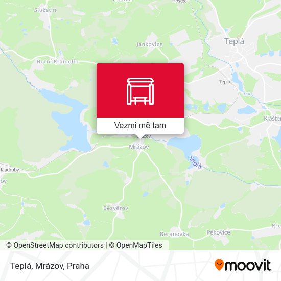 Teplá, Mrázov mapa