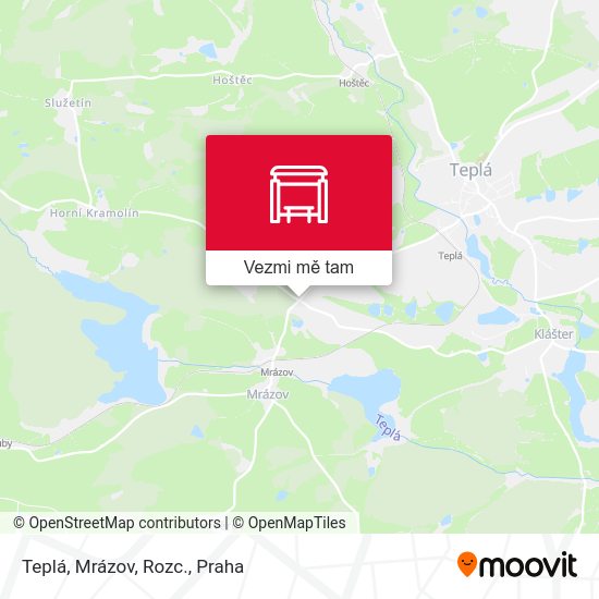 Teplá, Mrázov, Rozc. mapa