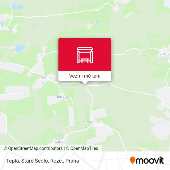 Teplá, Staré Sedlo, Rozc. mapa