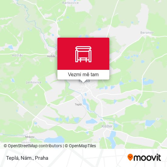 Teplá, Nám. mapa