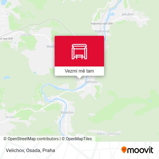 Velichov, Osada mapa