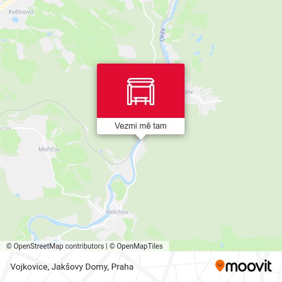 Vojkovice, Jakšovy Domy mapa