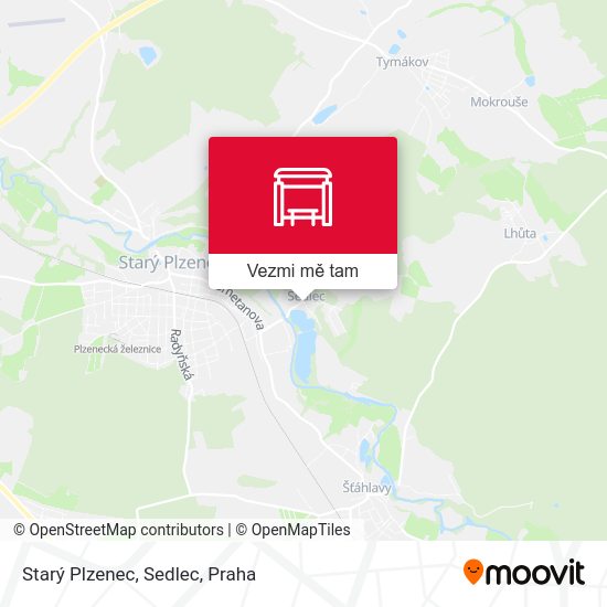 Starý Plzenec, Sedlec mapa