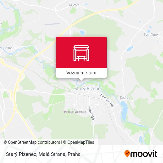 Starý Plzenec, Malá Strana mapa