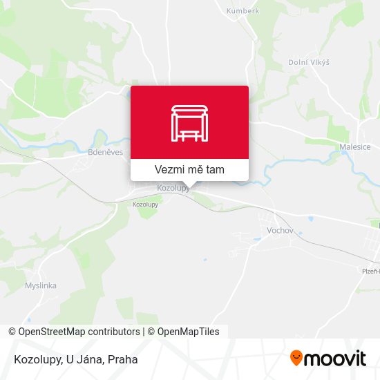 Kozolupy, U Jána mapa