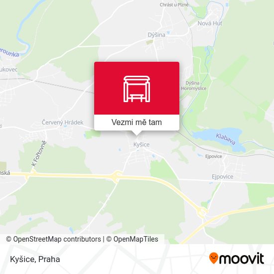 Kyšice mapa