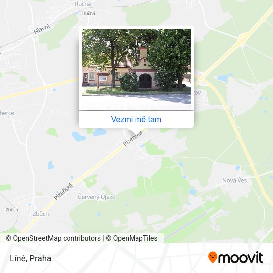 Líně mapa