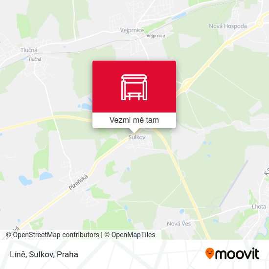Líně, Sulkov mapa