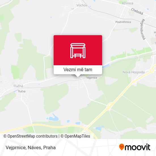 Vejprnice, Náves mapa
