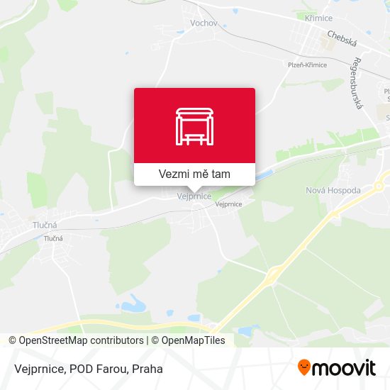 Vejprnice, POD Farou mapa