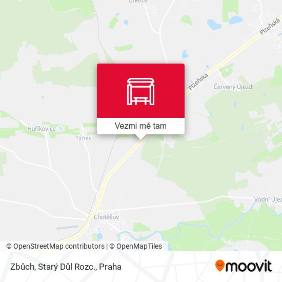 Zbůch, Starý Důl Rozc. mapa