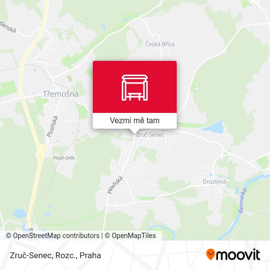 Zruč-Senec, Rozc. mapa