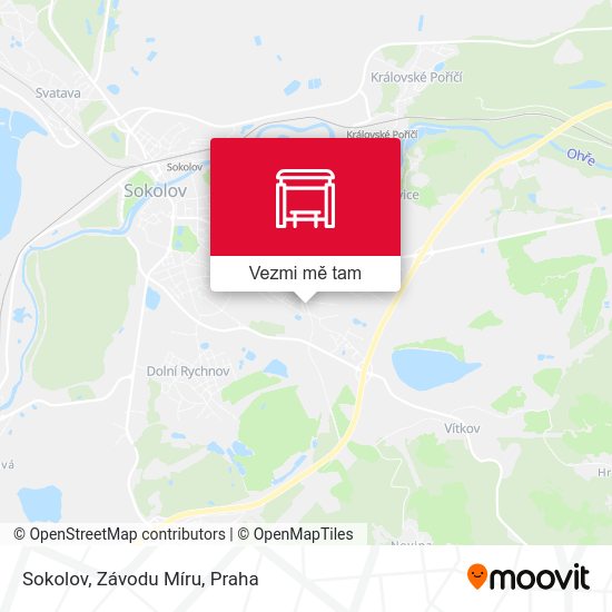 Sokolov, Závodu Míru mapa