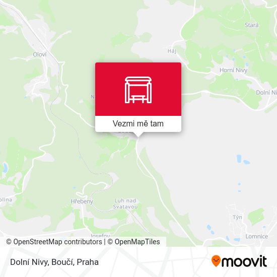 Dolní Nivy, Boučí mapa