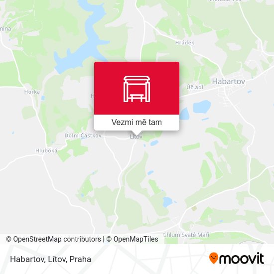 Habartov, Lítov mapa