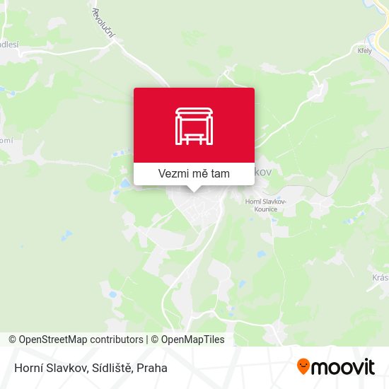 Horní Slavkov, Sídliště mapa