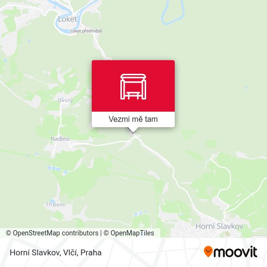 Horní Slavkov, Vlčí mapa