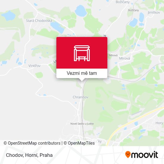 Chodov, Horní mapa