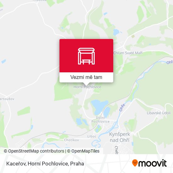 Kaceřov, Horní Pochlovice mapa