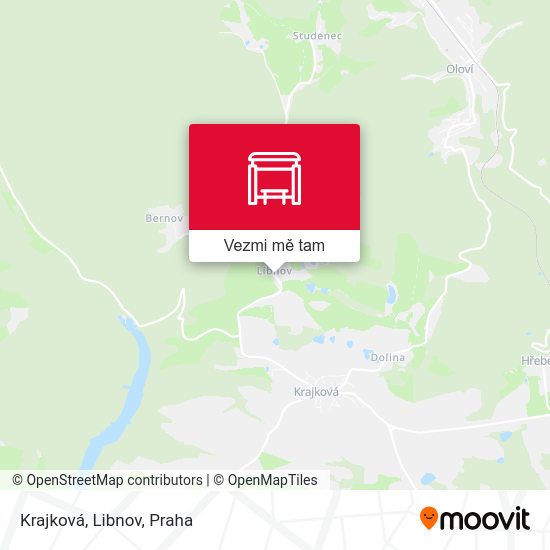 Krajková, Libnov mapa