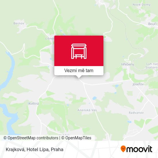 Krajková, Hotel Lípa mapa