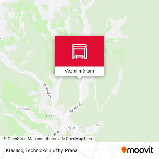 Kraslice, Technické Služby mapa