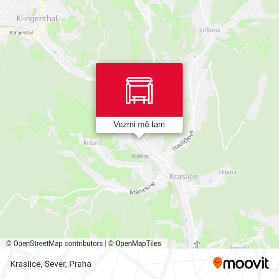 Kraslice, Sever mapa