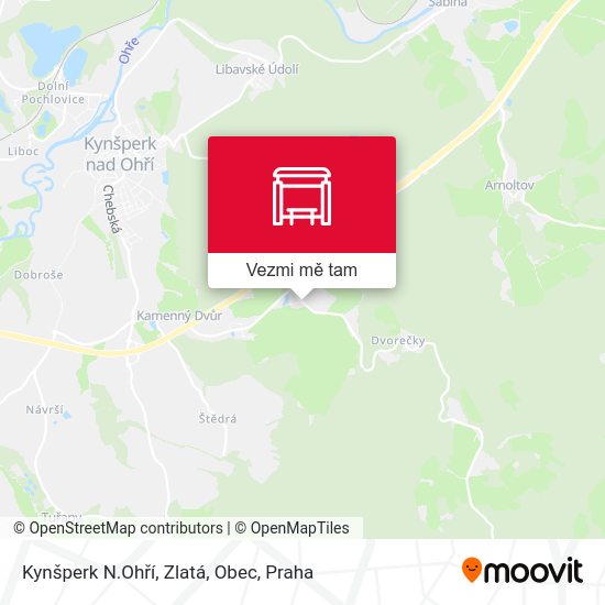Kynšperk N.Ohří, Zlatá, Obec mapa
