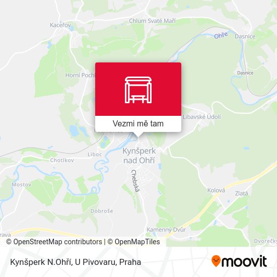 Kynšperk N.Ohří, U Pivovaru mapa