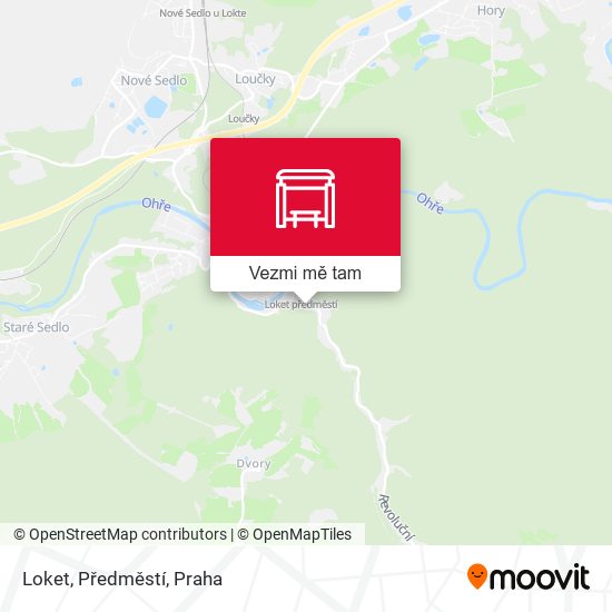 Loket, Předměstí mapa